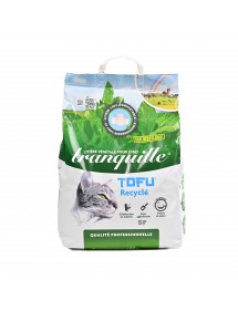 LITIERE TRANQUILLE 17L TOFU AGGLOMERANTE - PALETTE DE 36 SACS