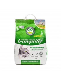 LITIERE TRANQUILLE 17L VEGECOMPOST AGGLOMERANTE - PALETTE DE 42 SACS