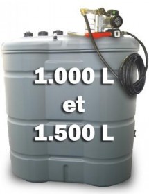 STATION DE DISTRIBUTION DE GASOIL COMPLETE EN PEHD de 1.000 à 2.000 L